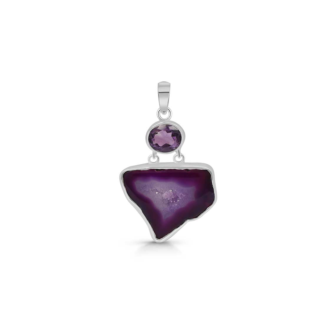 Purple Agate Pendant-(APU-P-19.)